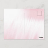 ブラックプリンセスベイビーシャワー招待状 ポストカード (裏面)