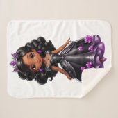 ブラックプリンセス シェルパブランケット (正面(横))