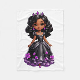 ブラックプリンセス フリースブランケット