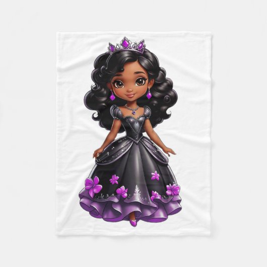 ブラックプリンセス フリースブランケット (正面)