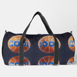 ブラックプリントカットシュー大ダッフェルバッグ ダッフルバッグ