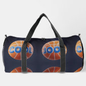 ブラックプリントカットシュー大ダッフェルバッグ ダッフルバッグ (裏面)