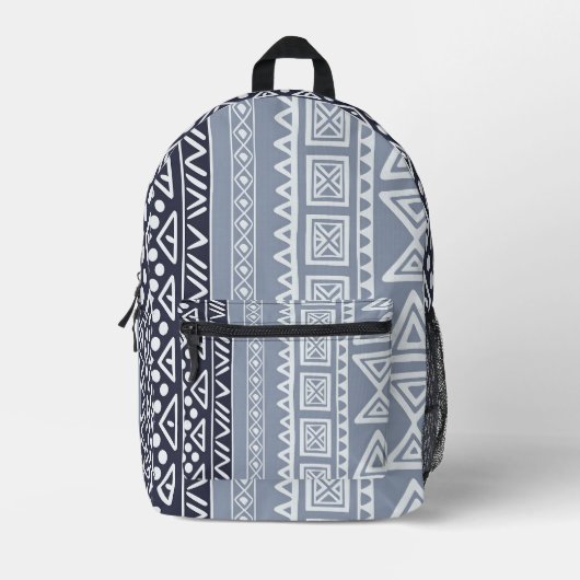 ブラックプリントカットソーバッグ プリントバックパック (正面)