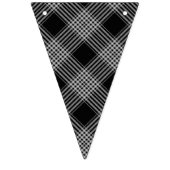 ブラックプレイドおめでとうバンティングバナー バンティングフラッグ (第3の旗)