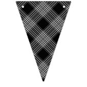 ブラックプレイドおめでとうバンティングバナー バンティングフラッグ (第2の旗)