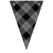 ブラックプレイドおめでとうバンティングバナー バンティングフラッグ (第1の旗)