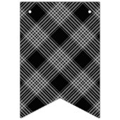 ブラックプレイドおめでとうバンティングバナー バンティングフラッグ (第2の旗)