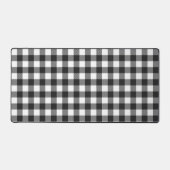 ブラックプレイドバッファローチェックパターン デスクマット (正面)