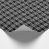 ブラックプレイドラッピング紙 ラッピングペーパー (角)