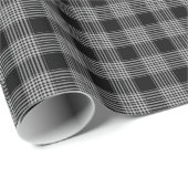 ブラックプレイドラッピング紙 ラッピングペーパー (ロールコーナー)