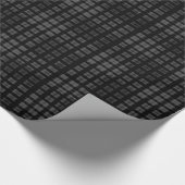 ブラックプレイドラッピング紙 ラッピングペーパー (角)