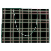 ブラックプレイド名タグクリスマス抱き枕 ラージペーパーバッグ (裏面)