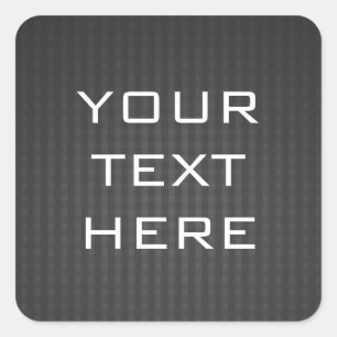 ブラックプレイド背景ステッカスタムカー スクエアシール