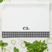 ブラックプレイド キッチンタオル (折り畳み)