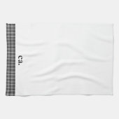 ブラックプレイド キッチンタオル (横)