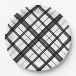 ブラックプレイド（斜め） #2 ペーパープレート