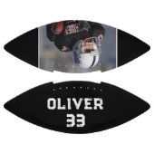 ブラックプレイヤー名番号写真記念 アメリカンフットボール (パネル)