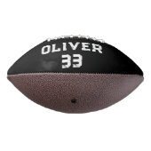 ブラックプレイヤー名番号写真記念 アメリカンフットボール (回転270)