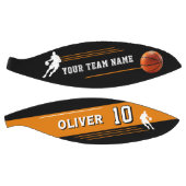 ブラックプレーヤーチーム名番号シルエットストライプ バスケットボール (パネル)