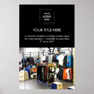 ブラックプロフェッショナルビジネスロゴプロモーション ポスター