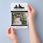 ブラックプロフェッショナルフォトグラファーのロゴビッグフォト チラシ (ハンドル)