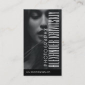 ブラックプロフェッショナルフォトグラファー名刺 名刺 (正面)