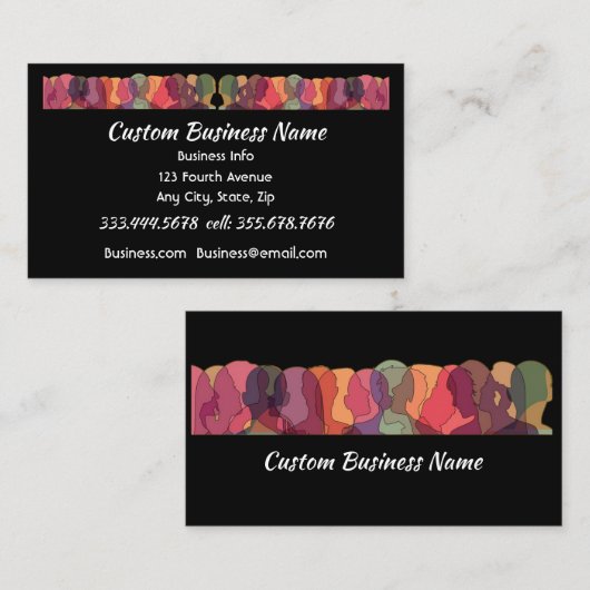 ブラックプロフェッショナル人事部長、人事部長、 名刺 (正面/裏面)