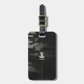 ブラックプロフェッショナル企業のの販売促進 ラゲッジタグ (正面縦)