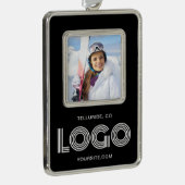 ブラックプロモフォトロモダンゴ シルバープレートフレームオーナメント (右)