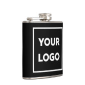 ブラックプロモーションのビジネス会社のロゴ フラスク (右)