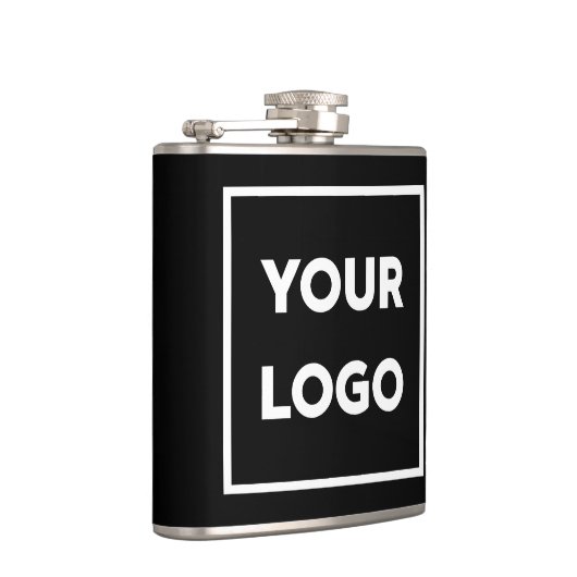 ブラックプロモーションのビジネス会社のロゴ フラスク (右)