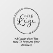 ブラックプロモ文字ロゴ ウィンドウサイン (シート)