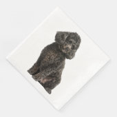 ブラックプードルの子犬のウェディングパーティの誕生日 (コーナー)