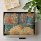 ブラックプードルカラフルポートレートデコページ 薄葉紙 (ギフト)