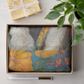 ブラックプードルカラフルポートレートデコページ 薄葉紙 (ギフト)