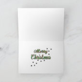 ブラックプードルクリスマスアート シーズンカード (内部)