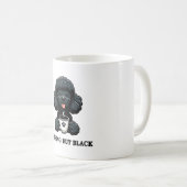 ブラックプードルコーヒー黒以外の何も コーヒーマグカップ (正面右)