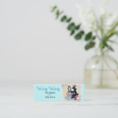 ブラックプードルブドワール名刺 スキニー名刺 (スタンド正面)