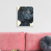 ブラックプードル キャンバスプリント (インサイチュ (リビング))