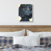 ブラックプードル キャンバスプリント (インサイチュ (寝室))