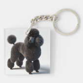 ブラックプードル キーホルダー (裏面)