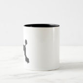 ブラックプードル ツートーンマグカップ (中央)