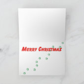 ブラックプードルnパッケージクリスマスホリデーアート シーズンカード (内部)