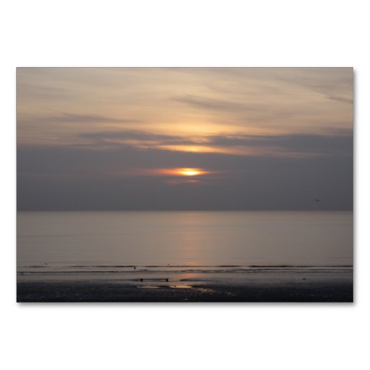 ブラックプールの夕日 テーブルナンバー (正面)