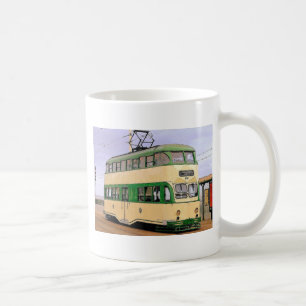 ブラックプールの市街電車 コーヒーマグカップ