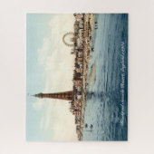 ブラックプールの遊歩道及びタワー、イギリスc1905 ジグソーパズル (縦)