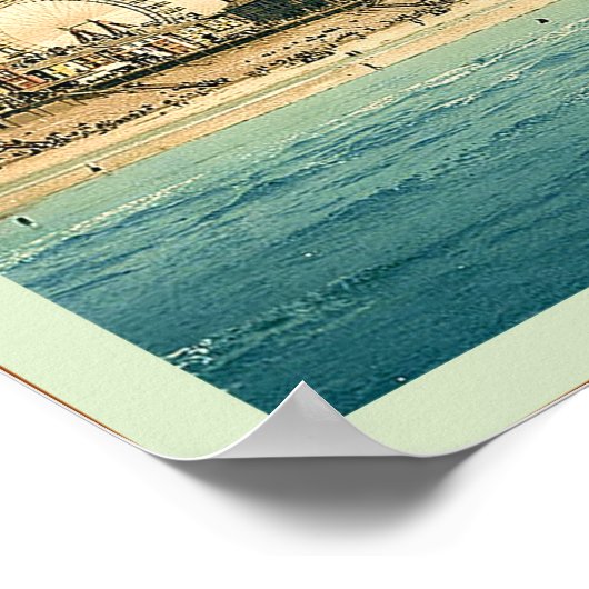 ブラックプールへようこそ~ヴィンテージ旅行ポスター ポスター (角)