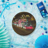 ブラックプールイルミネーションズトラムトレイン紙プレート ペーパープレート (パーティー)