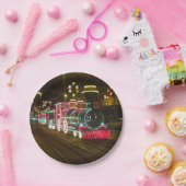 ブラックプールイルミネーションズトラムトレイン紙プレート ペーパープレート (パーティー)