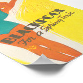 ブラックプールイングランドヴィンテージ旅行ポスター ポスター (角)